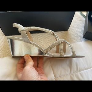 New in box- Nina Silver Wedges